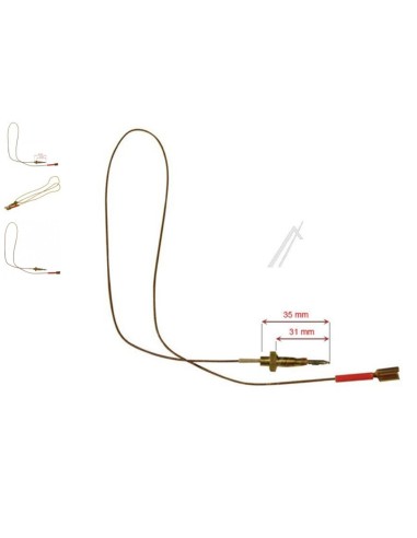 Thermocouple L 680 mm pour Plaque de Cuisson T497GTF Scholtes