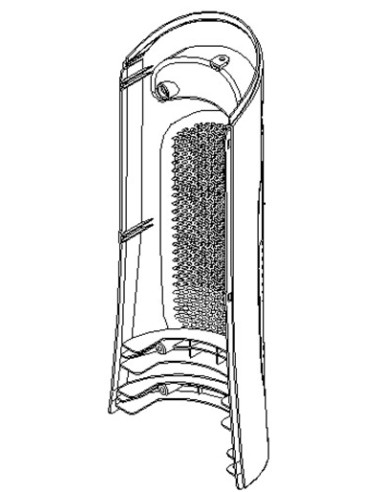 Boitier arrière pour ventilateurs Rowenta