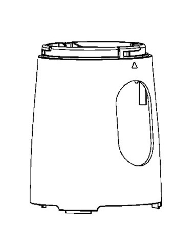 Corps gris pour blenders Moulinex