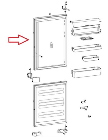 Joint de Porte Réfrigérateur 1125X525MM pour...