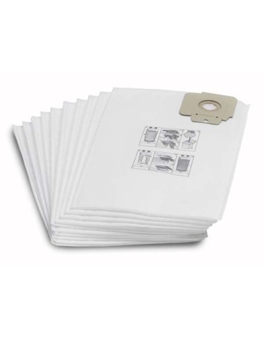 Lot de 10 Sacs Filtrant Non Tissé 3 Couches pour Aspiro-Brosseur Kärcher