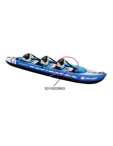 Siège Bleu + Vessie pour Kayaks Sevylor