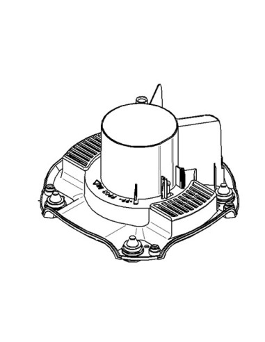 Demi Demi Boitier Inferieur Gris pour Robots Moulinex 