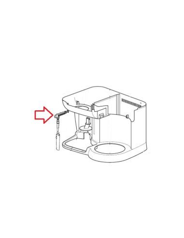 Raccord de Tube Cappucino pour Machine à Café DELONGHI