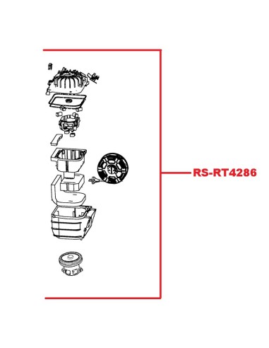 Bloc Moteur pour Aspirateurs Rowenta