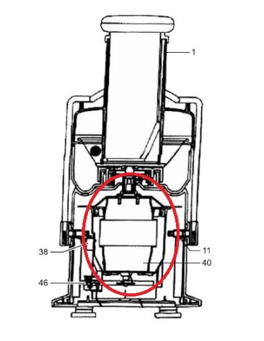 Moteur pour Centrifugeuse Riviera & Bar