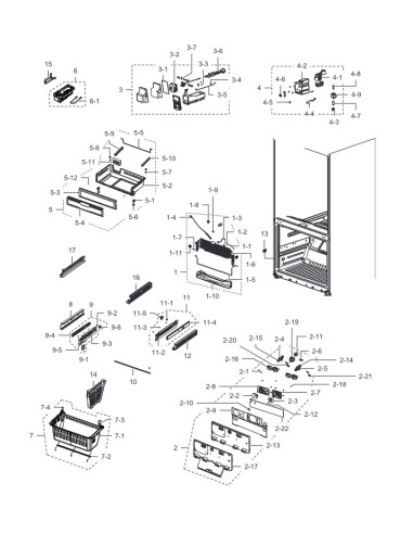 Clayette AW2CD pour Réfrigérateur  Samsung