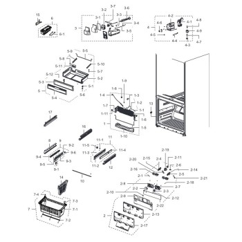 Clayette AW2CD pour Réfrigérateur  Samsung