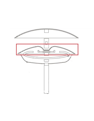 Dessous de Couvercle pour Parasol Chauffant CT3000/S Alpatec