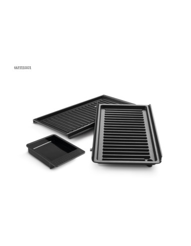 2 Grilles Plates pour MultiGrill DELONGHI