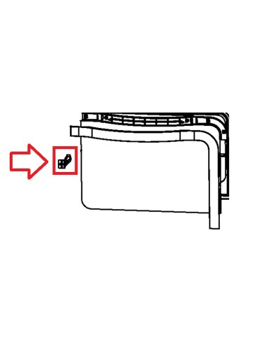 Guide Porte Gauche pour Four Seb