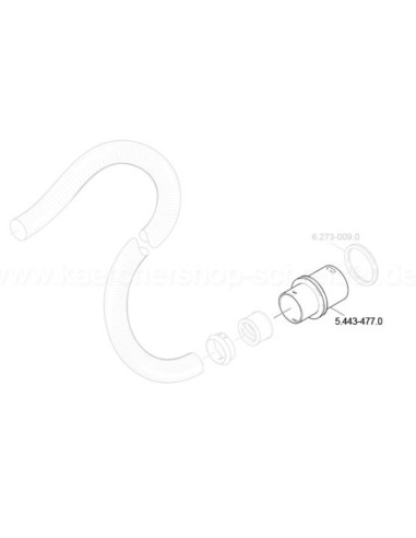 Tubulure pour Aspirateur Eau et Poussières Karcher