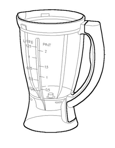 Bol pour Blender Vitamix Moulinex 