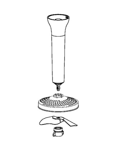 Pied Presse Purée Blanc pour Mixeur Moulinex