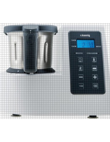 Bol + Couvercle pour Robot Cooking HKM1028 H.Koenig