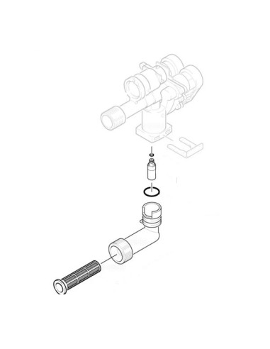 Coude + Filtre + Joints pour Nettoyeur Haute Pression K2 Kärcher