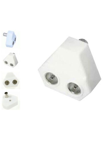 Adaptateur x1 Male x2 Femelle pour TV