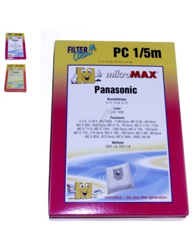 Sac Non Tissé x4 pour Aspirateur Panasonic