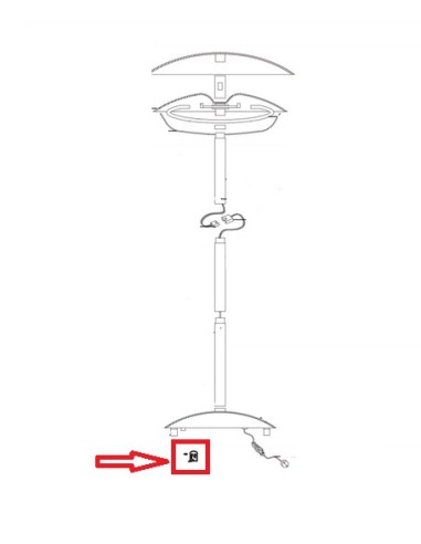 Roulette pour Parasol Chauffant Alpatec