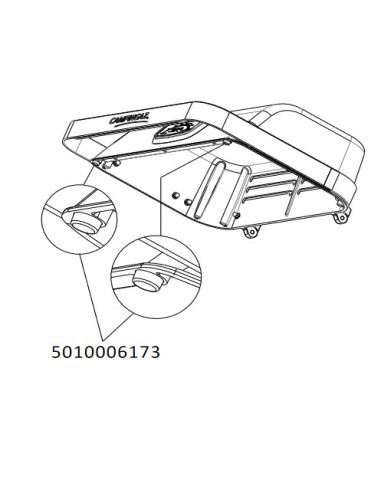 Patin X2 de Couvercle pour Barbecue Campingaz