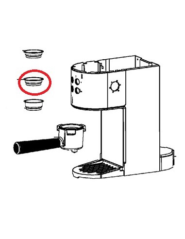 Filtre 1 Tasse pour Machine à Café EXPRESSO VIRTUOSO Krups