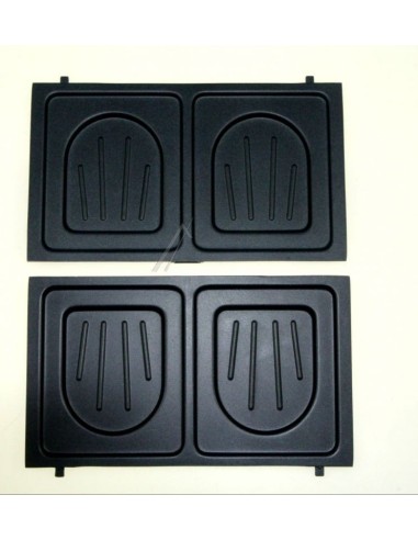 Plaques x2 Croque Monsieur pour Gaufrier Tefal