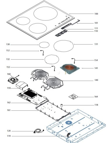 Carte de Puissance pour Plaque de Cuisson Sauter
