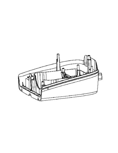 Demi Boitier Inférieur Gris pour Aspirateur Rowenta