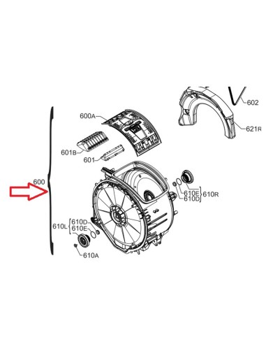 Groupe Soudé pour Lave-Linge Electrolux 