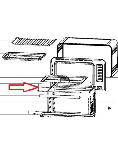 Résistance X2 Supérieur pour Four Optimo  33L Moulinex