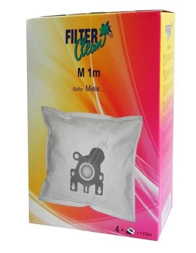 Lot de 4 sacs + 1 Filtre pour Aspirateur Miele