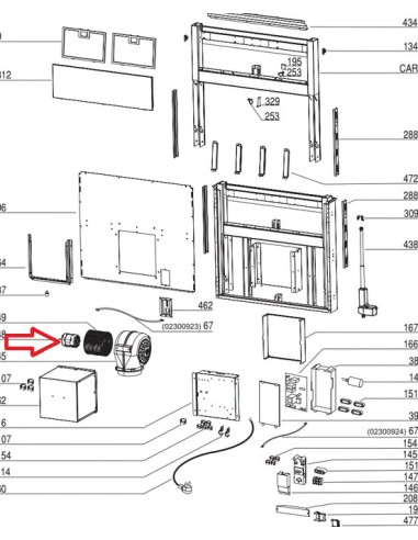 Moteur Complet pour Hotte Airlux