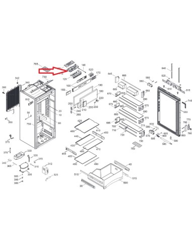 Platine Intégrale pour Réfrigérateur Liebherr