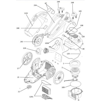 Moteur Complet pour Aspirateur Hoover