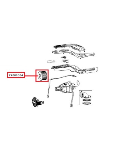Filtre Moteur pour Aspirateur à Main Air ROWENTA