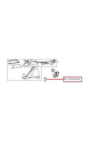 Trappe Cache Vis Gris pour Aspirateur à Main Air ROWENTA 