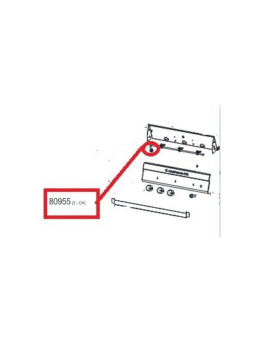 Tubulure 28 MB 1/4 pour Barbecue CAMPINGAZ