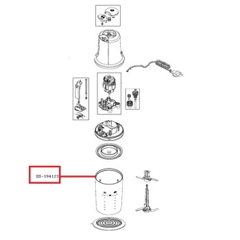 Bol Hachoir pour Mini Hachoir Moulinex