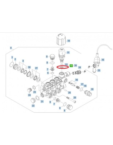 Siège de Soupape CPL. Uniquement pour le Remplacement pour Nettoyeur Haute Pression Karcher