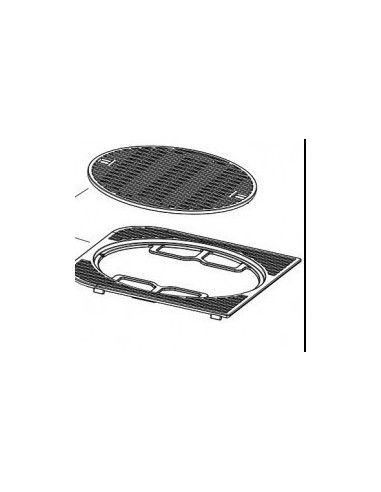 Grille de Cuisson Fonte Emaillée Brillante pour Barbecue CAMPINGAZ