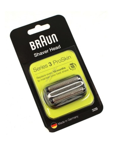 32 B Noir Cassette Série S3 300/320/340 32B pour Rasoir BRAUN