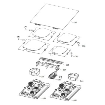 Carte Electronique Configurée pour Plaque à Induction ELECTROLUX 