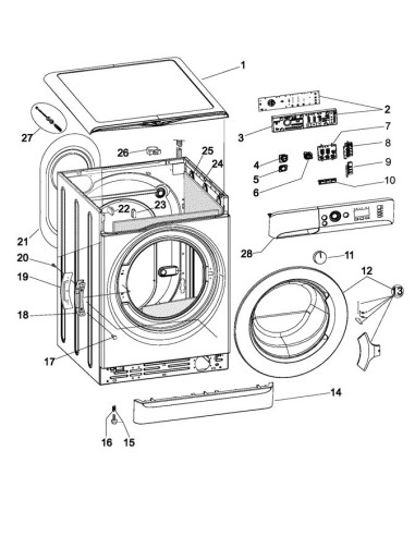 Manette Programmateur GWINNEX INDESIT pour...