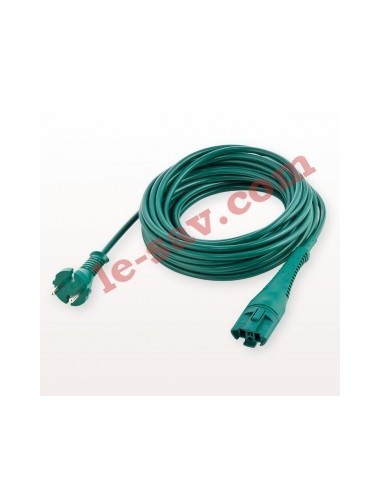 Cordon / Cable D'alimentation Vert de Longueur 10m pour Aspirateur VK 130 / VK 131 Vorwerk