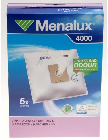 4000 5 Sacs + 1MF à Couper pour Aspirateurs Taurus 