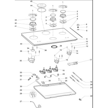 Disque 1500 W pour Plaque de Cuisson Gaz HOTPOINT