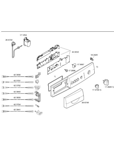Bouton Programmateur pour Lave Linge Bosch 