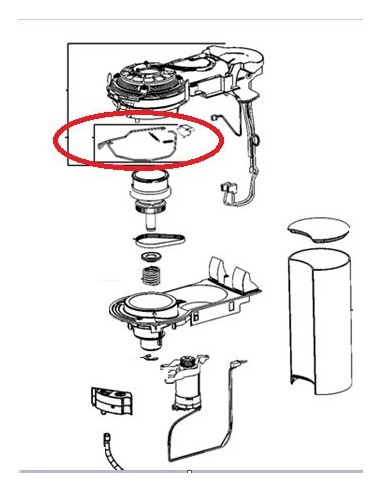 Fil Guide + Ressort pour Machine à Café Expresso Nespresso KRUPS 