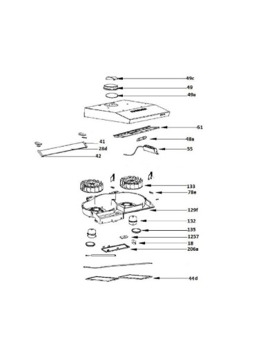 Ailette Droite 220-240V pour Hotte Rosiéres