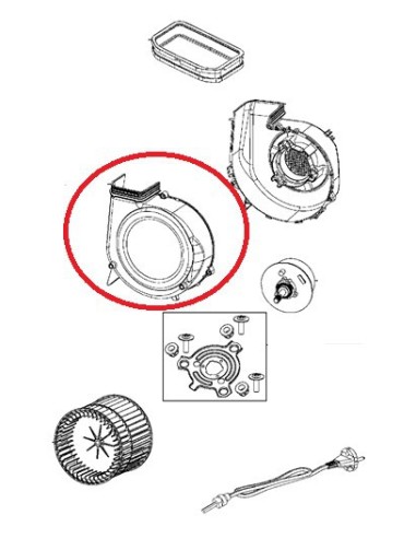 Volute Gauche pour Purificateur D'air ROWENTA